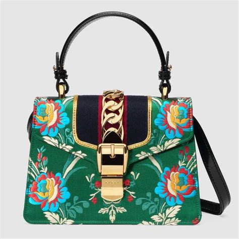 bolsa gucci con flores|bolso gucci mujer.